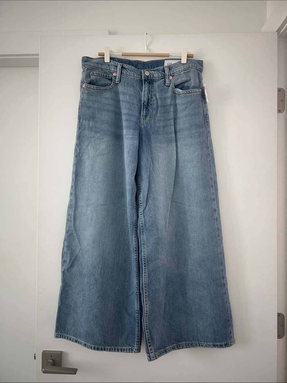 Gap SuperSoft Wide Leg Light Blue Women's Jeans